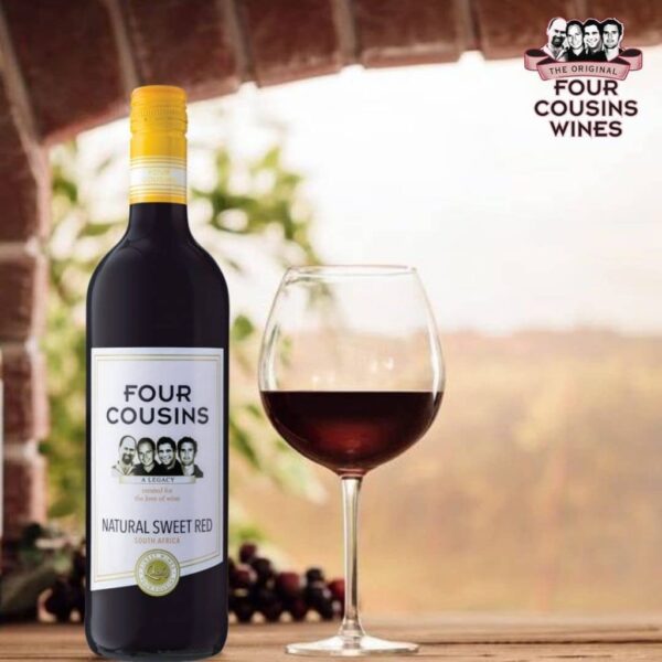 Four Cousins Sweet Red Wine - 75cl